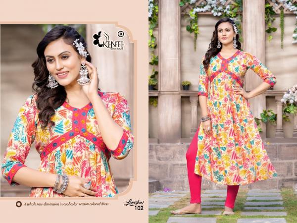 Kinti Levisha Aliya Cut Silk Designer Long Kurti Collection